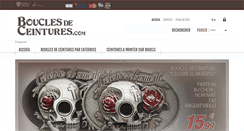 Desktop Screenshot of boucles-de-ceintures.com